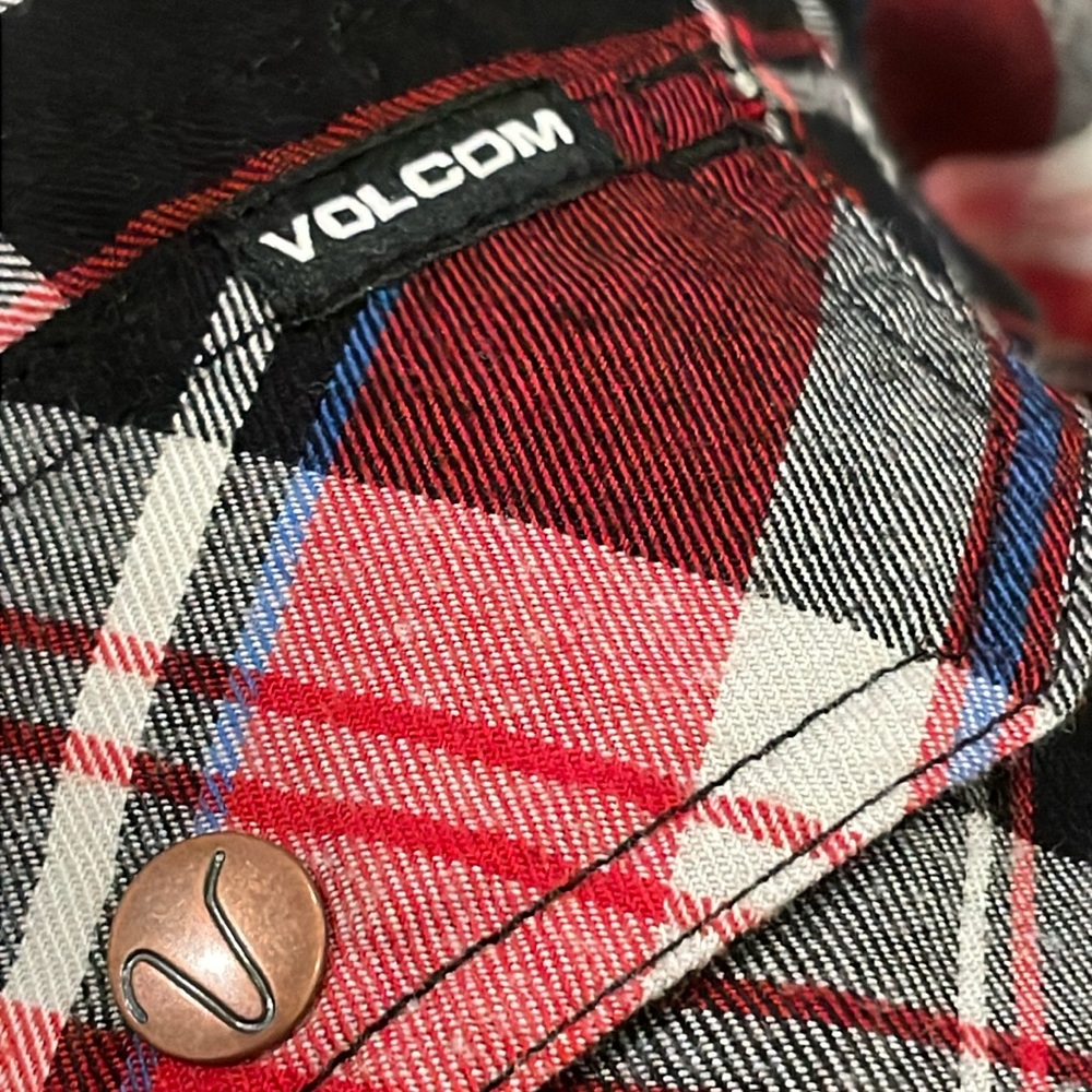 Volcom Classic Fit Flannel Button Down Shirt - image 8